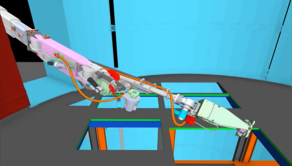 View of the real time simulation of the 2nd generation boom.