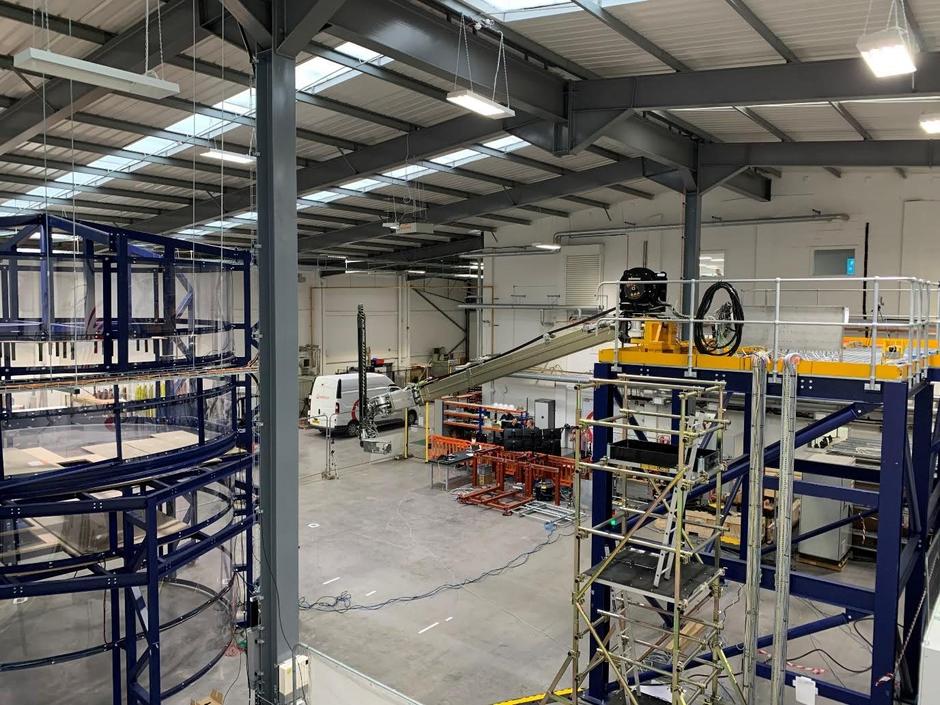 Physical mock up of the Boom entering the Fukushima Unit 2 environment at the VNS UK assembly site