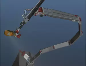 boom-type robotic arm system nuclear fuel debris Primary Containment Vessel Investigation (PCVI) DexterTM manipulator
