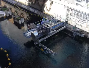 Sellafield First Generation Magnox Storage Pond (FGMSP) hazardous industrial building western europe radioactive waste