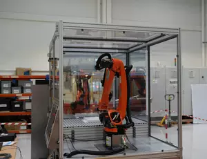 Kuka robot being used in UKAEA Partnership Project: P170