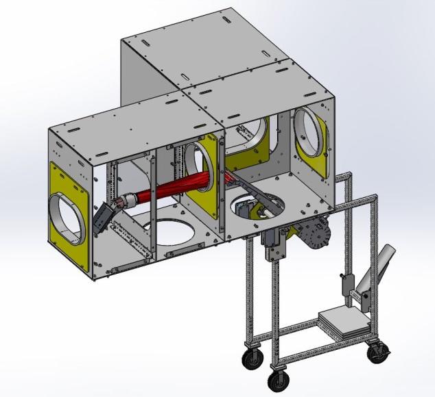 Figure 3 - Deployment/Retrieval Tool Positioned in Tank Figure 3 - Deployment/Retrieval Tool Positioned in Tank