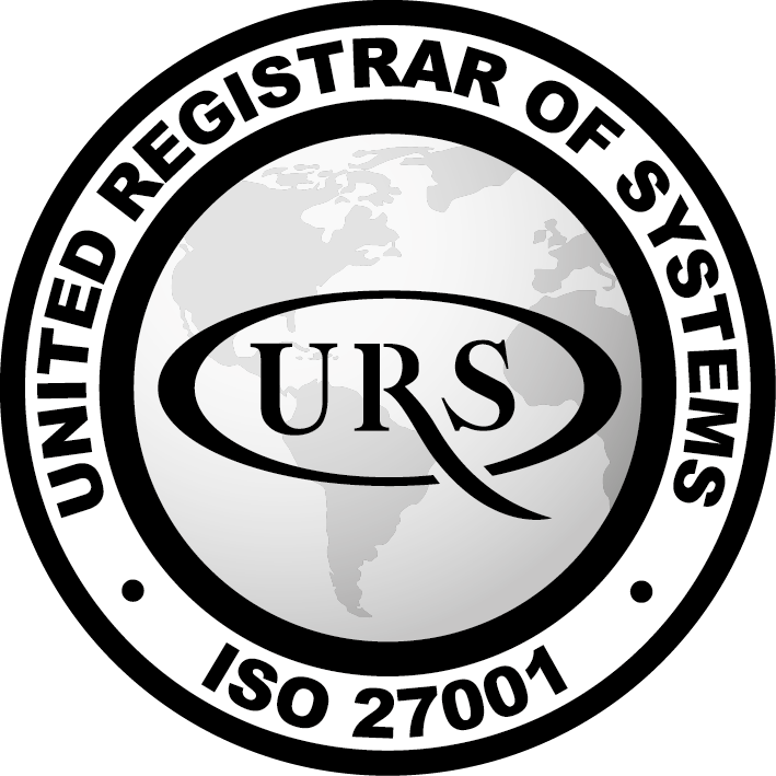 This is the logo for the ISO 27001 certification
