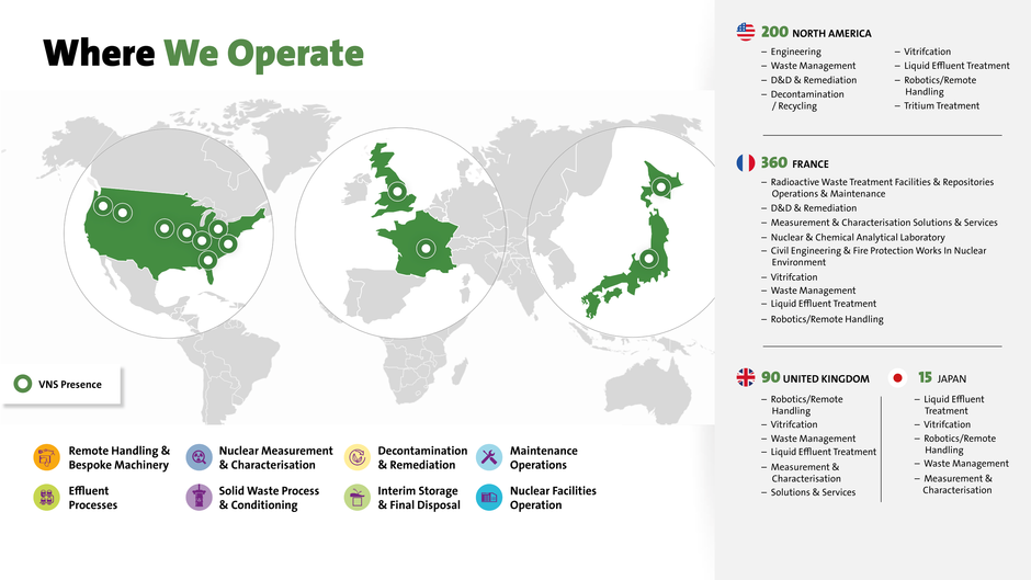 Veolia Nuclear Solutions World Map English