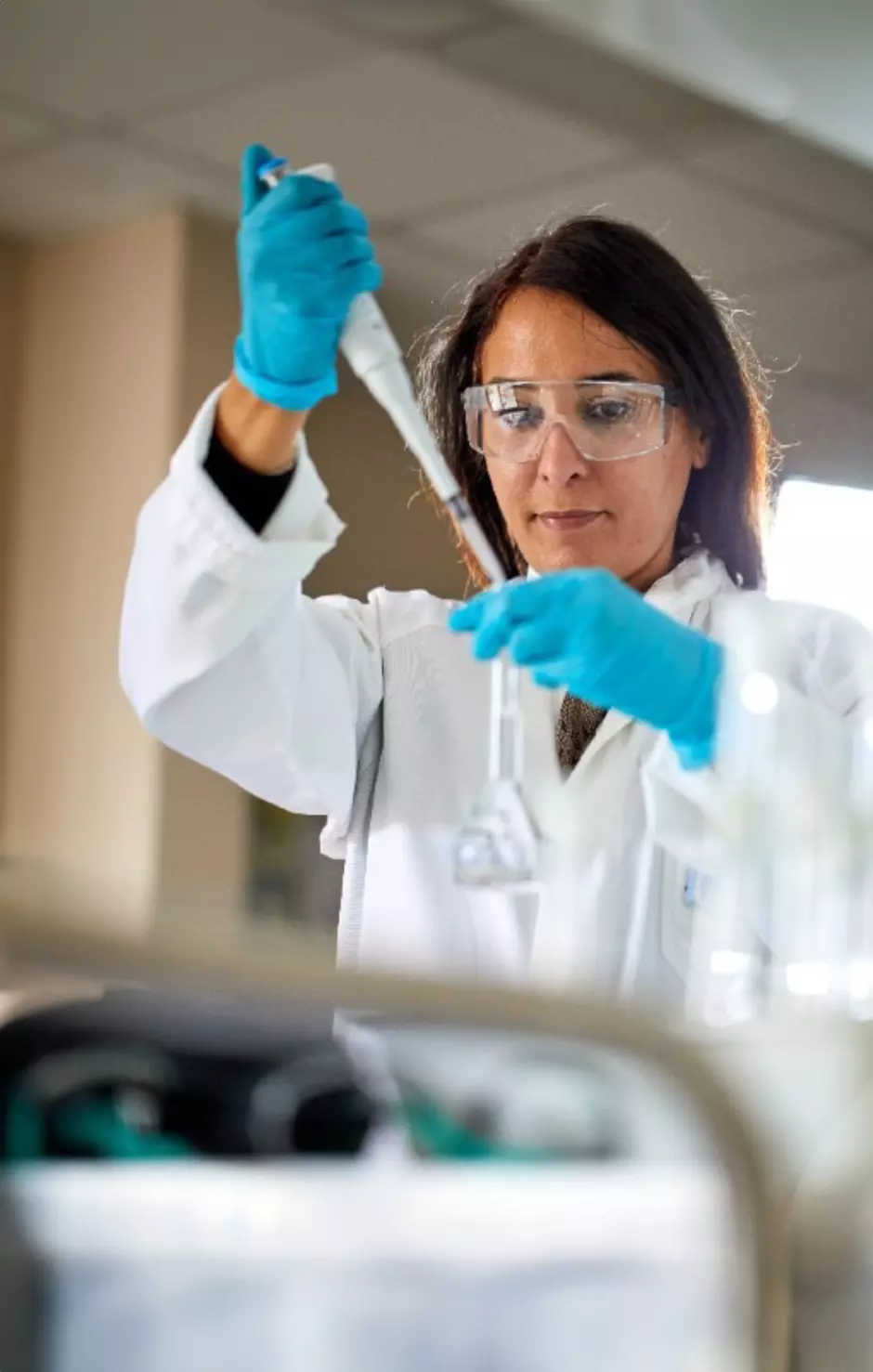 Someone working in the laboratory