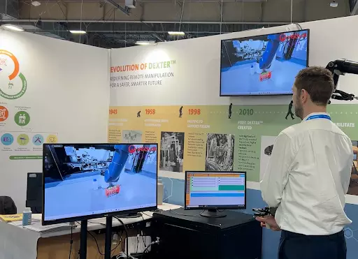 Haptic VR being demonstrated at WNE 2025