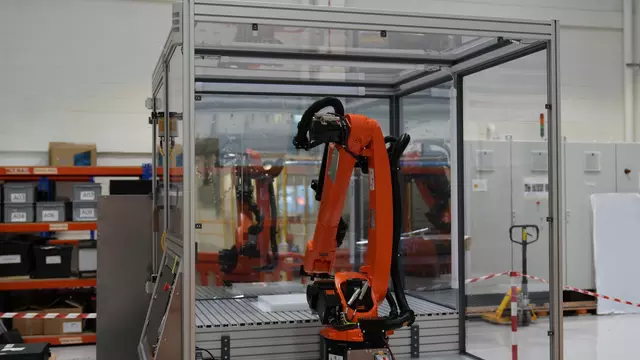 Kuka robot being used in UKAEA Partnership Project: P170