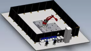 TR0+ robotic test rig for fusion reactor research / Veolia UKAEA robotics collaboration